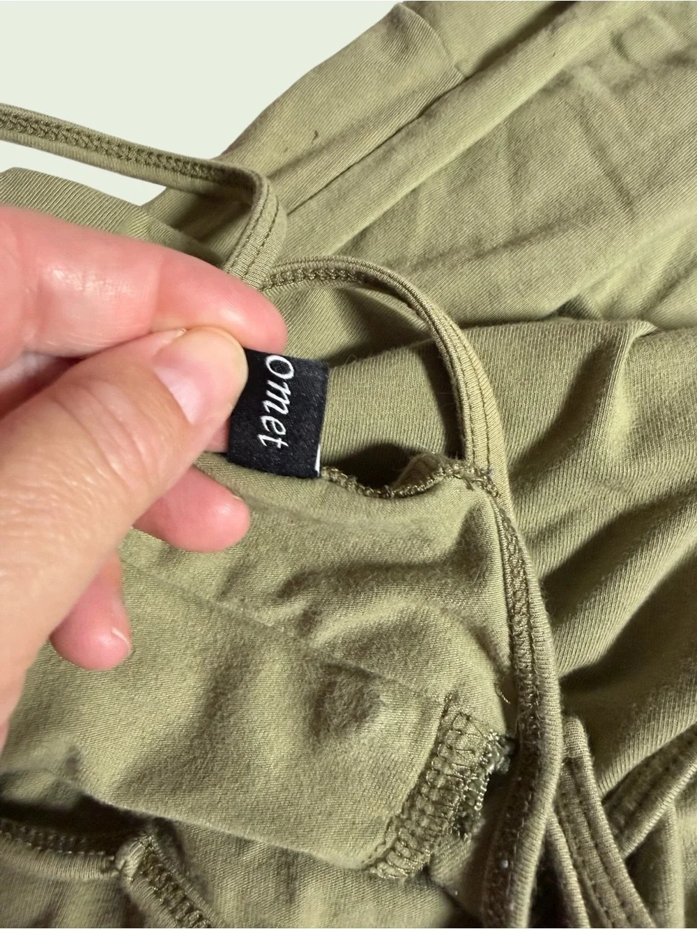 Olive Green Cozy Stretchy Lightweight Jumpsuit in M - Picture 5 of 9